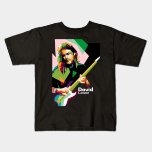 david gilmore pop art wpap Kids T-Shirt